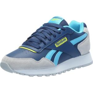 imageReebok Unisexs Glide SneakerUniform BlueBold CyanAcid Yellow