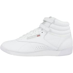 imageReebok Womens Freestyle Hi High Top SneakerWhiteSilver 2