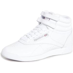 imageReebok Womens Freestyle Hi High Top SneakerWhiteSilver