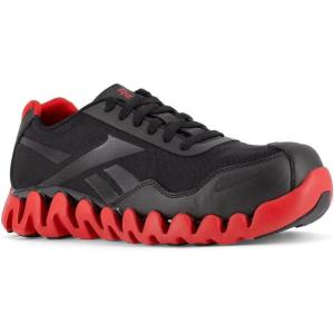 imageReebok Mens Rb3016 Zig Pulse Work Safety Composite Toe Shoe Black and RedBlack