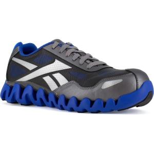 imageReebok Mens Rb3016 Zig Pulse Work Safety Composite Toe Shoe Black and RedGreyBlue