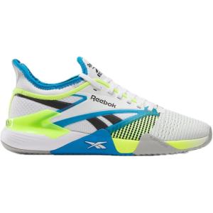 imageReebok UnisexAdult Nano Court SneakerWhiteDigital LimeAqua