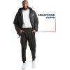 imageReebok Mens Puffer Jacket  Heavyweight Quilted Puffer Coat with Wide Hood  Weather Resistant Ski Jacket for Men MXXLBlack