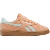 imageReebok Womens Club C Grounds UK SneakerSunkissed OrangeGlitched AquaChalk