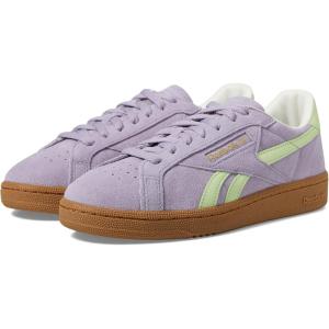 imageReebok Womens Club C Grounds UK SneakerDusk PurpleAstro LimeGum
