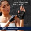imageReebok Classic Fingerless Gloves Lightweight Fitness ampamp Weight Lifting Gloves for TrainingWHITEBLACK