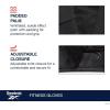 imageReebok Classic Fingerless Gloves Lightweight Fitness ampamp Weight Lifting Gloves for TrainingWHITEBLACK