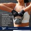 imageReebok Classic Fingerless Gloves Lightweight Fitness ampamp Weight Lifting Gloves for TrainingWHITEBLACK