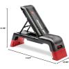 imageReebok Fitness Adjustable Weight Bench and Workout Deck Multipurpose Fitness Home Gym Bench for All Types of Training 20 Bench ConfigurationsRed