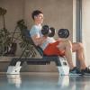 imageReebok Fitness Adjustable Weight Bench and Workout Deck Multipurpose Fitness Home Gym Bench for All Types of Training 20 Bench ConfigurationsWhite