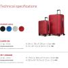 imageReebok Go Collection 20 Inch Hard Shell Spinner Carry On Luggage for Airplanes ABSPC Hardside Suitcase with 360Degree Spinner Wheels Retractable Handle Airline Approved BlueRed