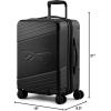 imageReebok Go Collection 20 Inch Hard Shell Spinner Carry On Luggage for Airplanes ABSPC Hardside Suitcase with 360Degree Spinner Wheels Retractable Handle Airline Approved BlueBlack