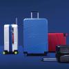 imageReebok Go Collection 20 Inch Hard Shell Spinner Carry On Luggage for Airplanes ABSPC Hardside Suitcase with 360Degree Spinner Wheels Retractable Handle Airline Approved BlueRed