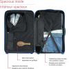 imageReebok Go Collection 20 Inch Hard Shell Spinner Carry On Luggage for Airplanes ABSPC Hardside Suitcase with 360Degree Spinner Wheels Retractable Handle Airline Approved BlueWhite