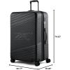 imageReebok Go Collection 20 Inch Hard Shell Spinner Carry On Luggage for Airplanes ABSPC Hardside Suitcase with 360Degree Spinner Wheels Retractable Handle Airline Approved BlueBlack