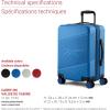 imageReebok Go Collection 20 Inch Hard Shell Spinner Carry On Luggage for Airplanes ABSPC Hardside Suitcase with 360Degree Spinner Wheels Retractable Handle Airline Approved BlueBlue