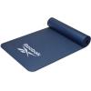 imageReebok Pro 10mm ExtraThick Yoga Mat 72quot x 24quot with Easy Carry Strap Large NonSlip Exercise Mat with Ridged Base for Home Workout Pilates Floor Exercises ampamp Outdoor TrainingNavy