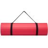 imageReebok Pro 10mm ExtraThick Yoga Mat 72quot x 24quot with Easy Carry Strap Large NonSlip Exercise Mat with Ridged Base for Home Workout Pilates Floor Exercises ampamp Outdoor TrainingRed