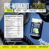 imageReebok ReeEnergize PreWorkout  Creatine  200MG Caffeine 3G Creatine 4G Citrulline  Energy Focus Strength  Nitric Oxide Booster  25 Servings  Sour Green AppleSour Green Apple