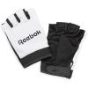 imageReebok Classic Fingerless Gloves Lightweight Fitness ampamp Weight Lifting Gloves for TrainingWHITEBLACK