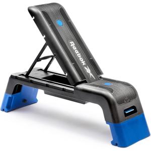imageReebok Fitness Adjustable Weight Bench and Workout Deck Multipurpose Fitness Home Gym Bench for All Types of Training 20 Bench ConfigurationsBlue