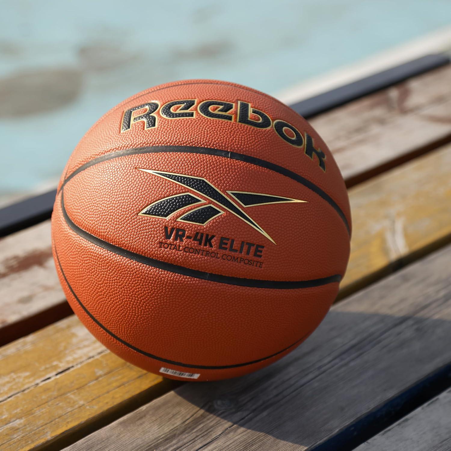imageReebok Elite Basketball Official Size Composite Leather AntiSlip Grip Consistent Shape Retention Includes Pump ampamp Needle VR4K Series