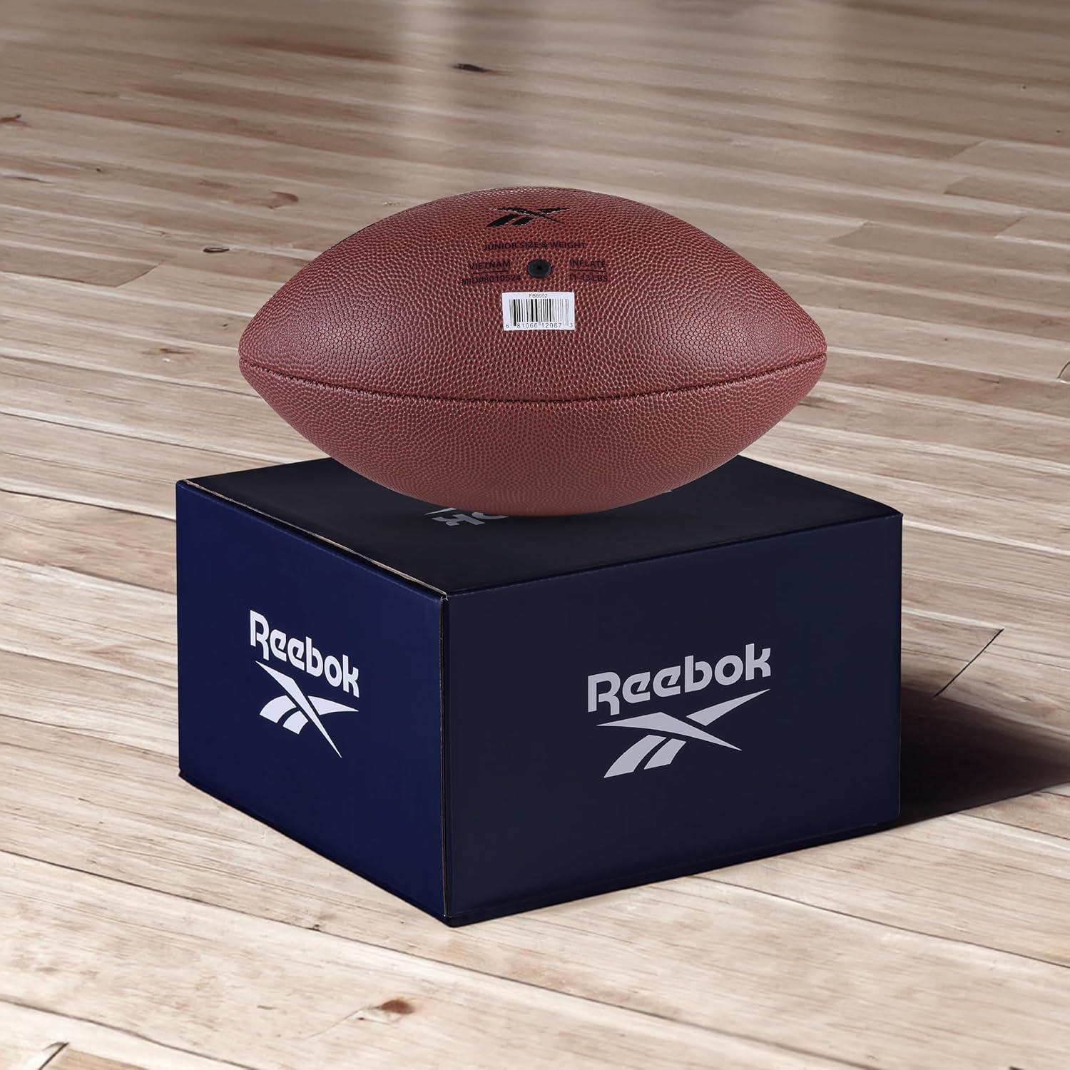imageReebok Elite Recreational Football Official Size Composite Leather Innovative Soft Grip Technology Cushion Lining Includes Pump ampamp Needle VR4K Series VarsityVR3K Series Varsity Football
