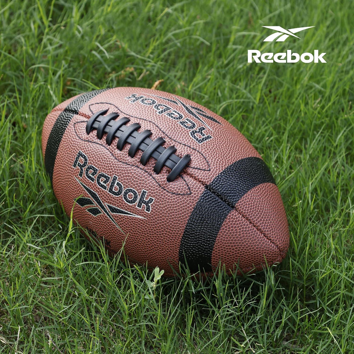 imageReebok Elite Recreational Football Official Size Composite Leather Innovative Soft Grip Technology Cushion Lining Includes Pump ampamp Needle VR4K Series VarsityVR3K Series Varsity Football