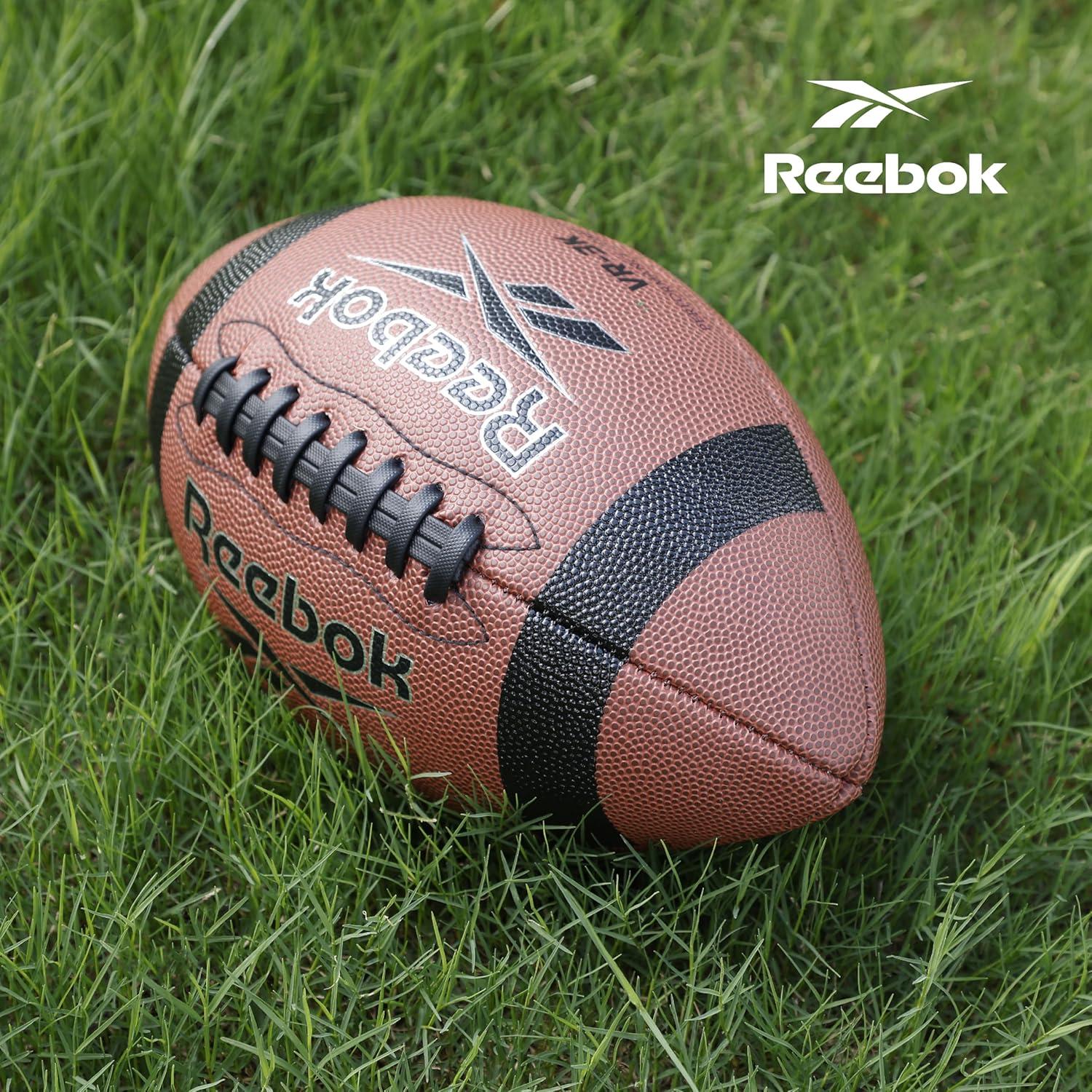imageReebok Elite Recreational Football Official Size Composite Leather Innovative Soft Grip Technology Cushion Lining Includes Pump ampamp Needle VR4K Series VarsityVR3K Series Football