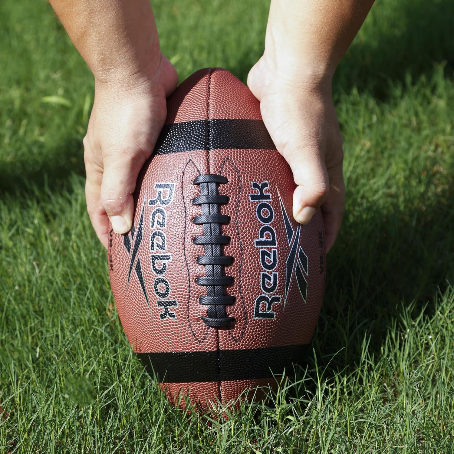 imageReebok Elite Recreational Football Official Size Composite Leather Innovative Soft Grip Technology Cushion Lining Includes Pump ampamp Needle VR4K Series VarsityVR3K Series Football