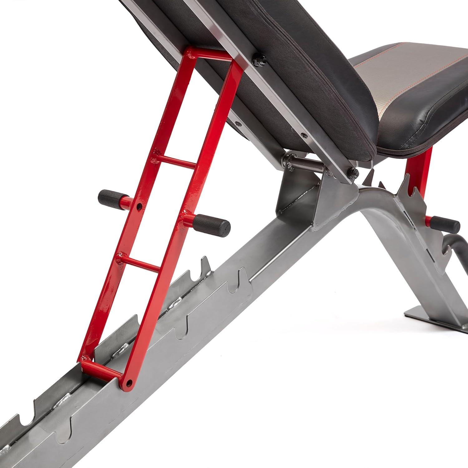 imageReebok Fitness Strength Training Bench with Wipeable Padding Nonslip Feet 330lb Weight Capacity Bench for Seated and Bridging ExercisesReebok Adjustable Incline Weight Bench