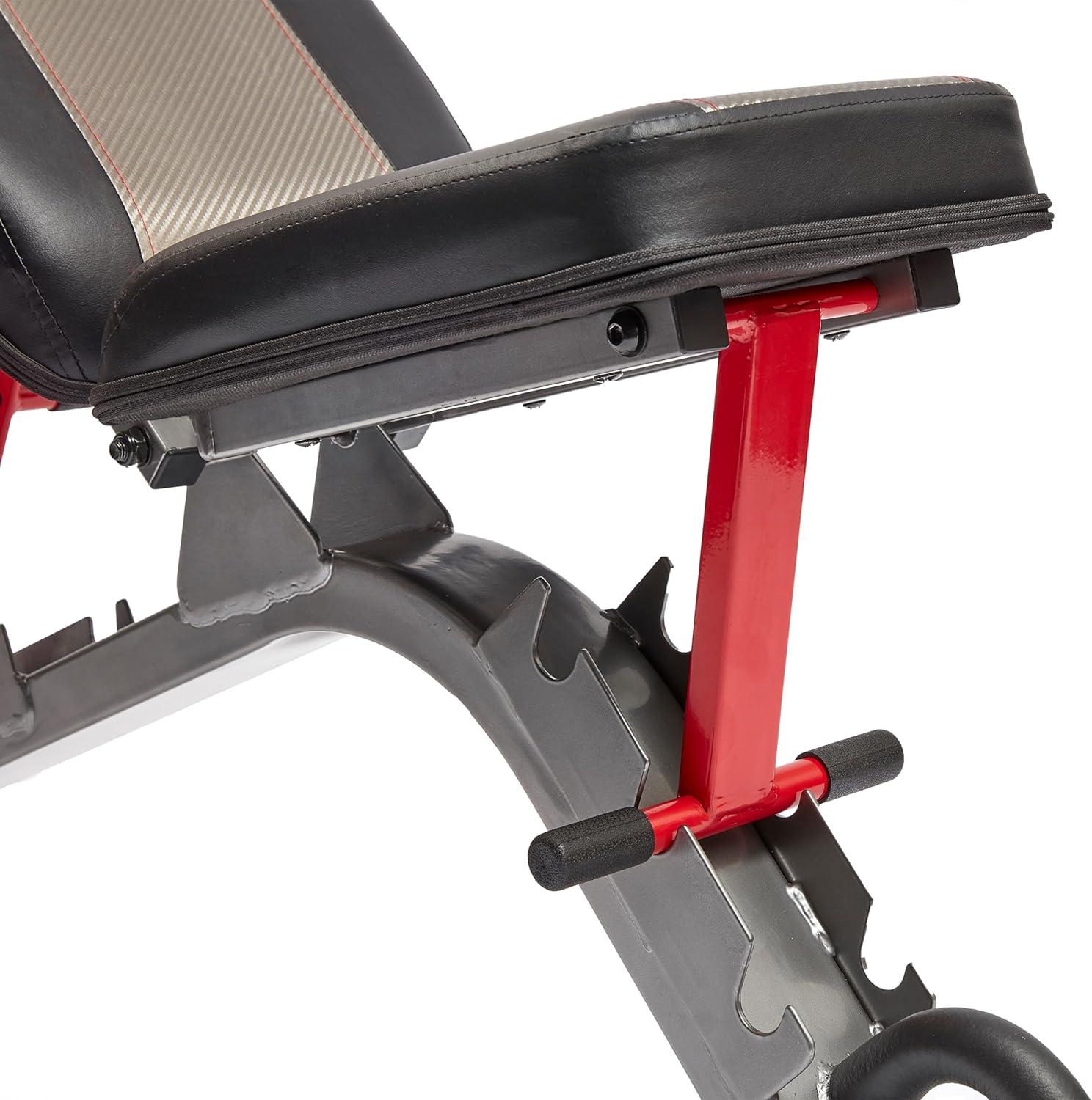 imageReebok Fitness Strength Training Bench with Wipeable Padding Nonslip Feet 330lb Weight Capacity Bench for Seated and Bridging ExercisesReebok Adjustable Incline Weight Bench