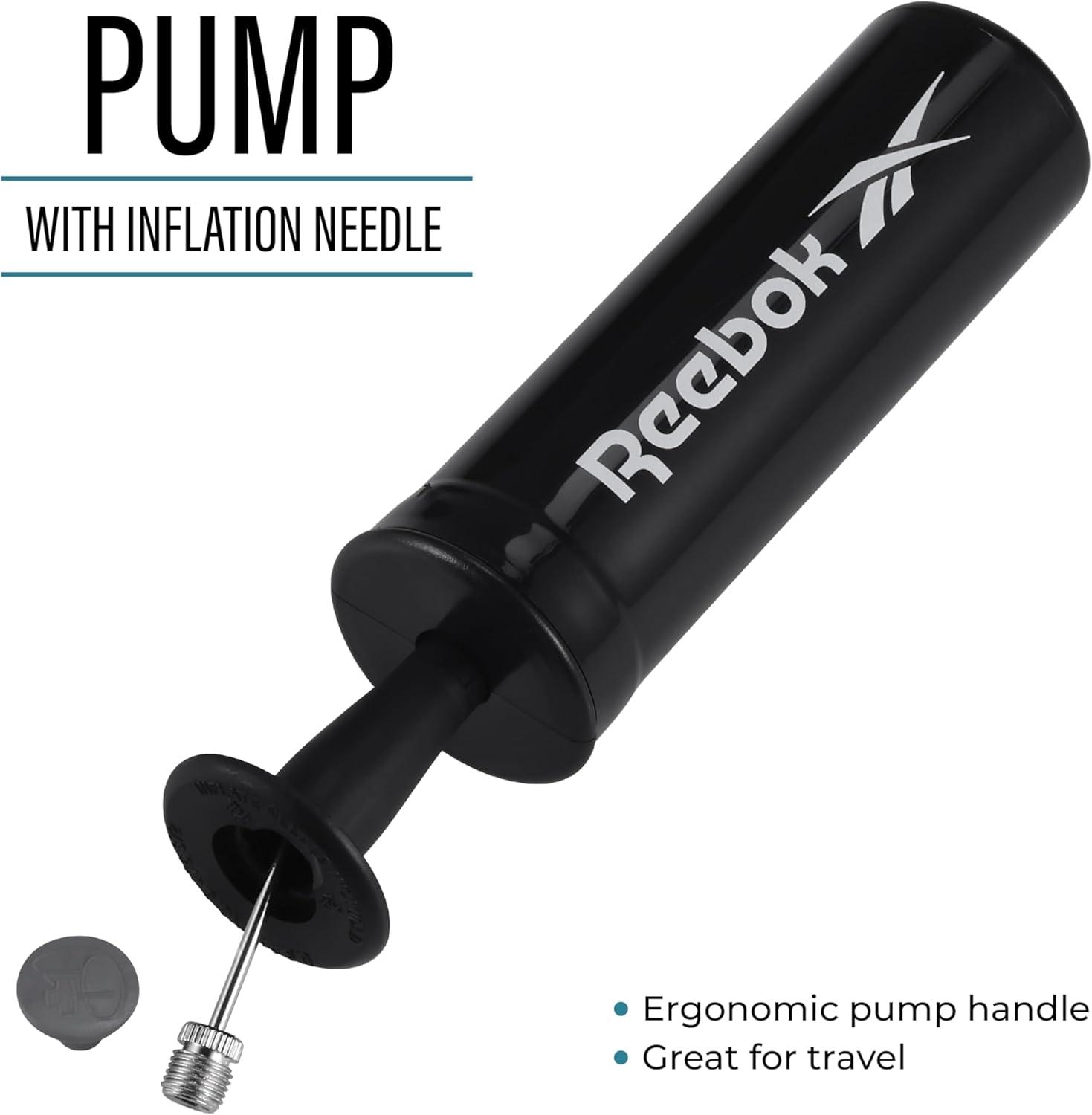 imageReebok Official Size Basketball Composite Leather AntiSlip Grip Consistent Shape Retention Includes Pump ampamp Needle VR3K Black Series