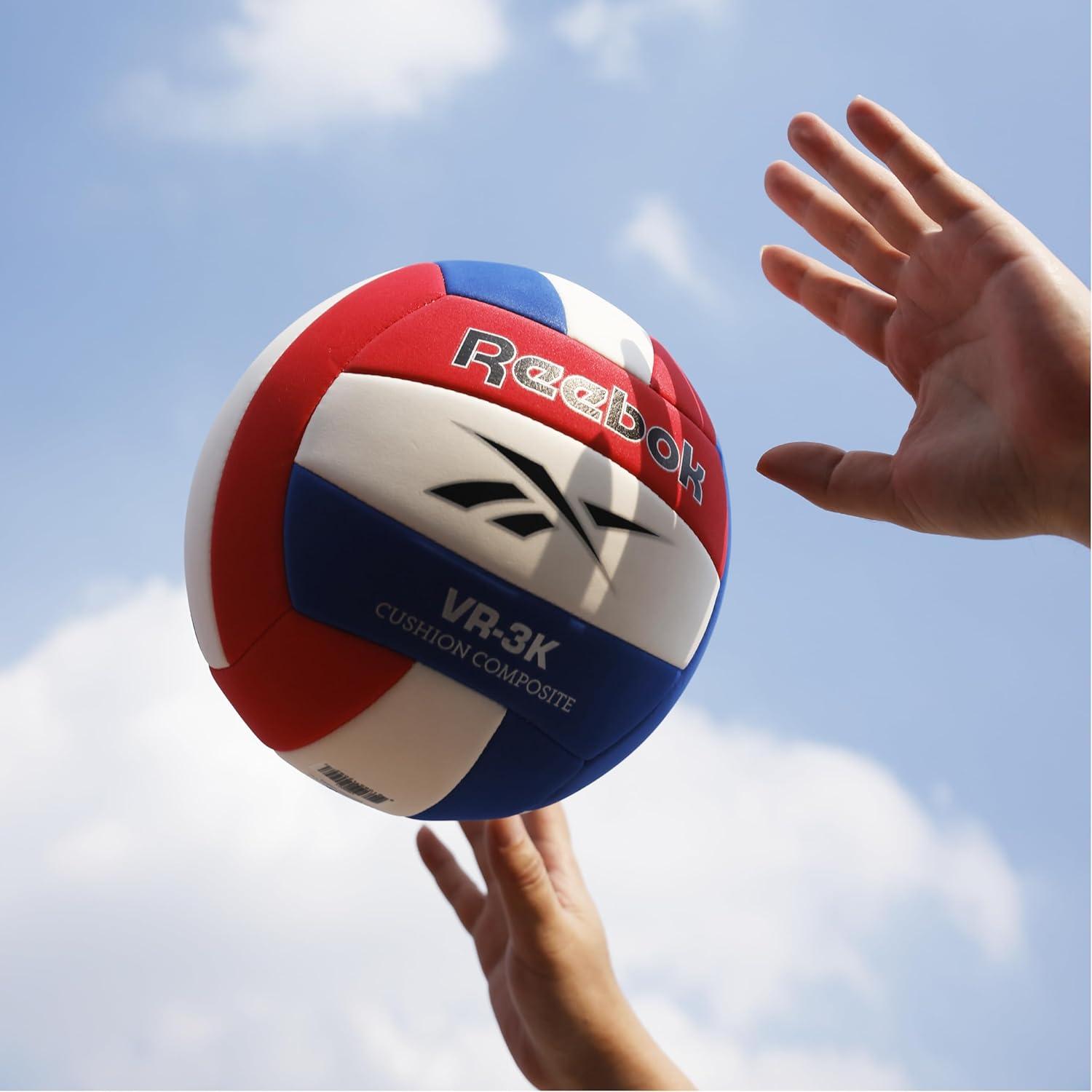 imageReebok Recreational Volleyball Official Size Performance Composite Ball Ultra Soft Feel Includes Pump ampamp Needle VR3K Series