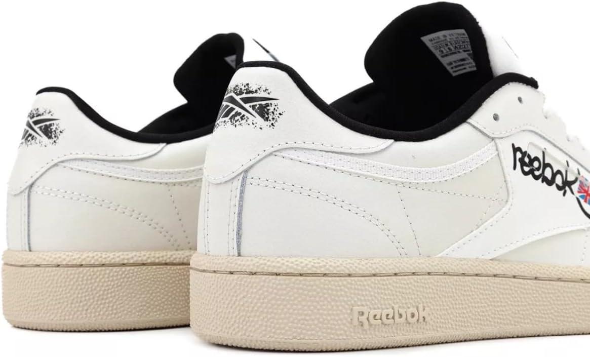 imageReebok UnisexAdult Club C 85 SneakerChalk Papwht Cblack
