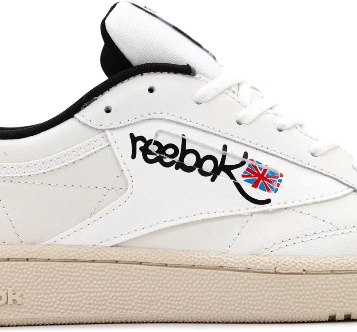 imageReebok UnisexAdult Club C 85 SneakerChalk Papwht Cblack