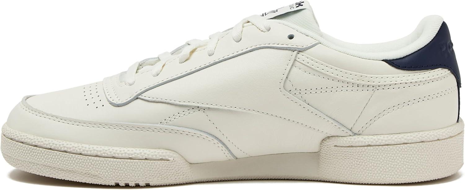 imageReebok UnisexAdult Club C 85 SneakerChalkNavyFlint Grey Metallic