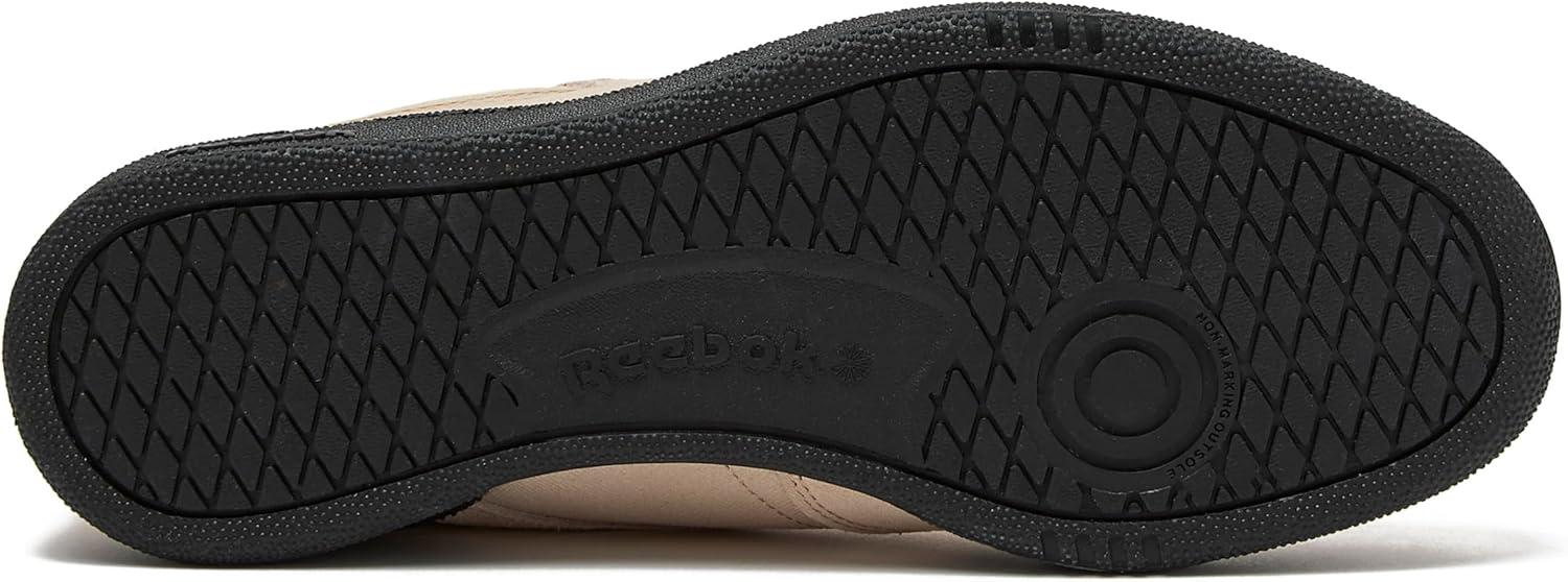 imageReebok UnisexAdult Club C 85 SneakerTapiocaBlackWhite