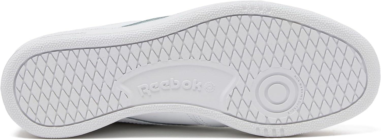 imageReebok UnisexAdult Club C 85 SneakerWhiteBreakaway GreenFlint Grey Metallic