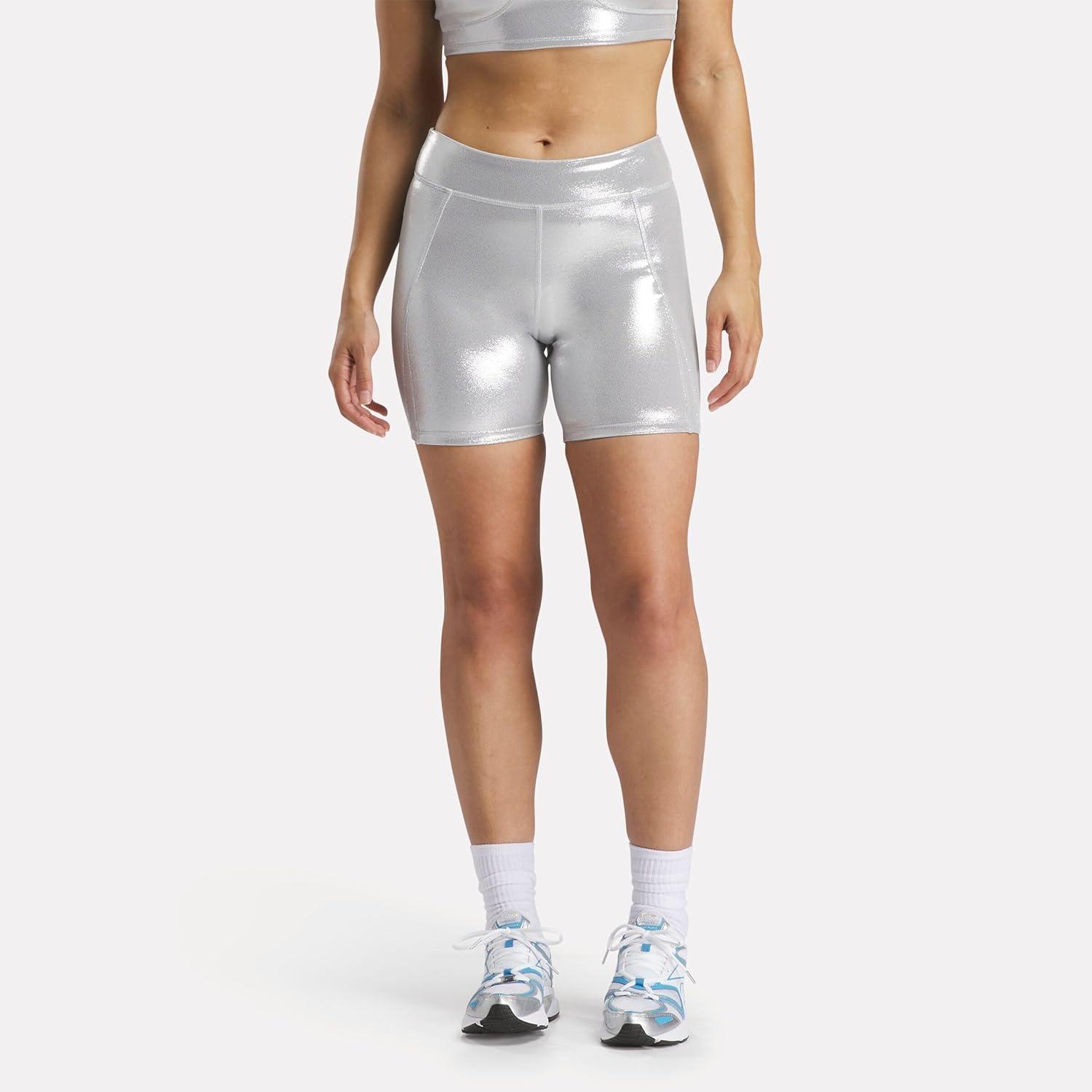 imageReebok Womens Angel Lux Bike ShortChrome Peyer Pantone