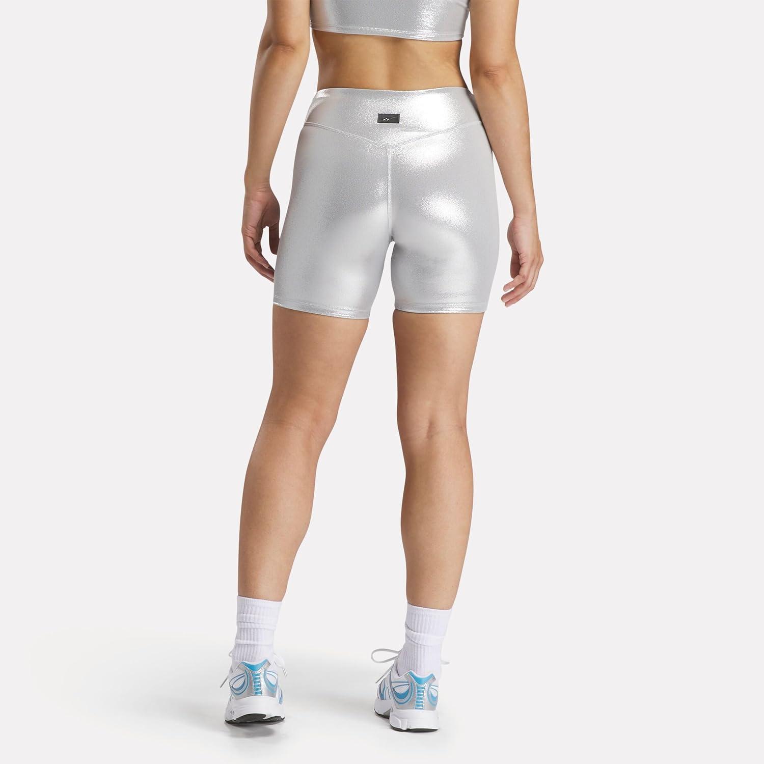 imageReebok Womens Angel Lux Bike ShortChrome Peyer Pantone