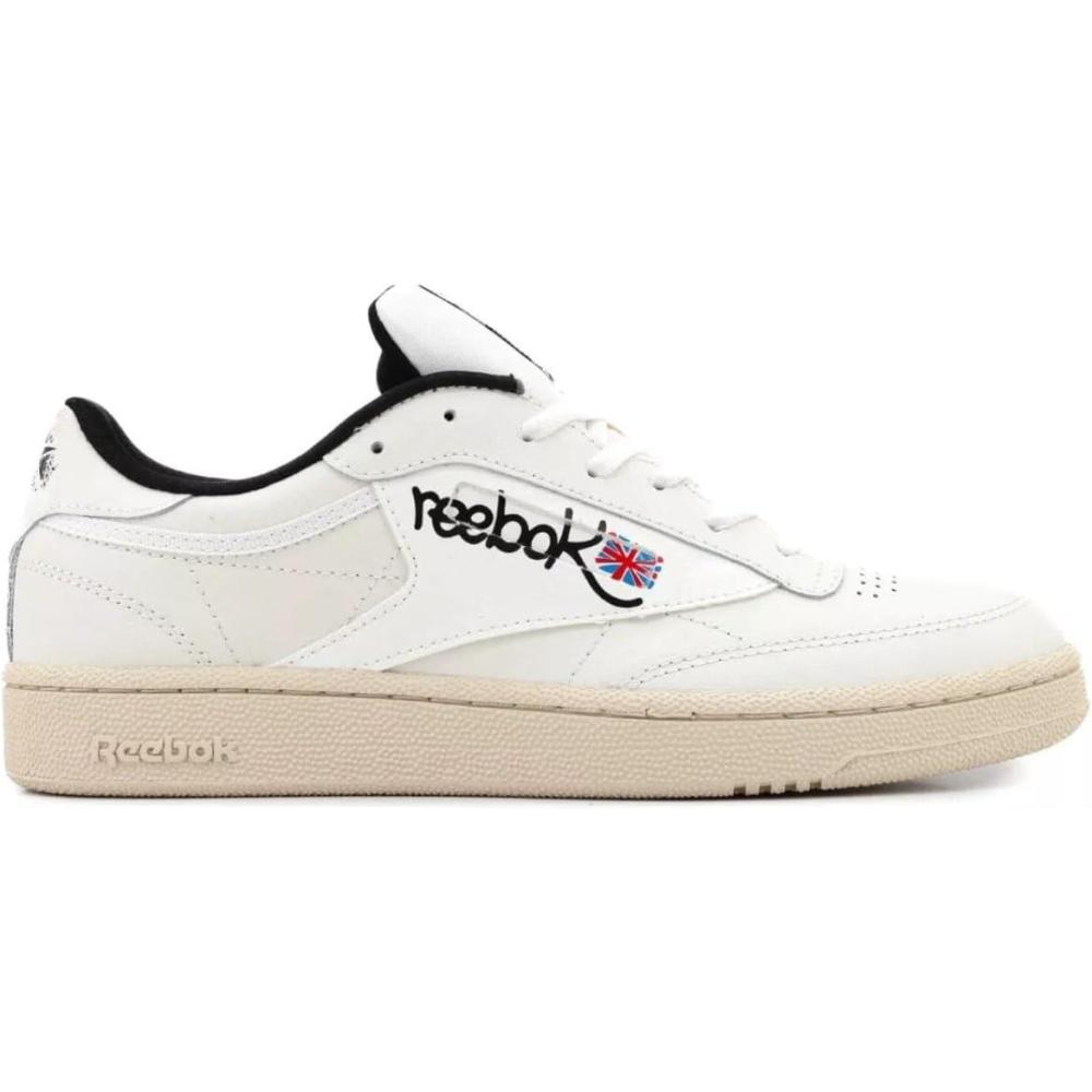 imageReebok UnisexAdult Club C 85 SneakerChalk Papwht Cblack
