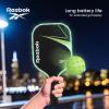imageReebok  LED Pickleball Set for 2 Includes 2 Fiberglass Paddles with 5quot Cushion Grip and 2 LightUp Balls Perfect for Night Play RedGreen
