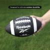 imageReebok Elite Recreational Football Official Size Composite Leather Innovative Soft Grip Technology Cushion Lining Includes Pump ampamp Needle VR4K Series VarsityVR3K Black Series Football