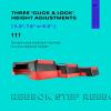 imageReebok Fitness Multipurpose Adjustable Aerobic and Strength Training Workout Step Platform for HIIT Cardio and General SessionsRed