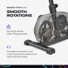 imageReebok Fitness Stationary Bike Bluetooth Compatible Indoor Cycling Bike 24 Resistance Levels 12 Workouts Upright Exercise Bike with Gel Pad SaddleBlackFR30