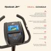 imageReebok Fitness Stationary Bike Bluetooth Compatible Indoor Cycling Bike 24 Resistance Levels 12 Workouts Upright Exercise Bike with Gel Pad SaddleBlack