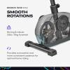 imageReebok Fitness Stationary Bike Bluetooth Compatible Indoor Cycling Bike 24 Resistance Levels 12 Workouts Upright Exercise Bike with Gel Pad SaddleGreen