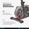 imageReebok Fitness Stationary Bike Bluetooth Compatible Indoor Cycling Bike 24 Resistance Levels 12 Workouts Upright Exercise Bike with Gel Pad SaddleRed