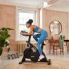 imageReebok Fitness Stationary Bike Bluetooth Compatible Indoor Cycling Bike 24 Resistance Levels 12 Workouts Upright Exercise Bike with Gel Pad SaddleReebok FR30 Sprint Bike